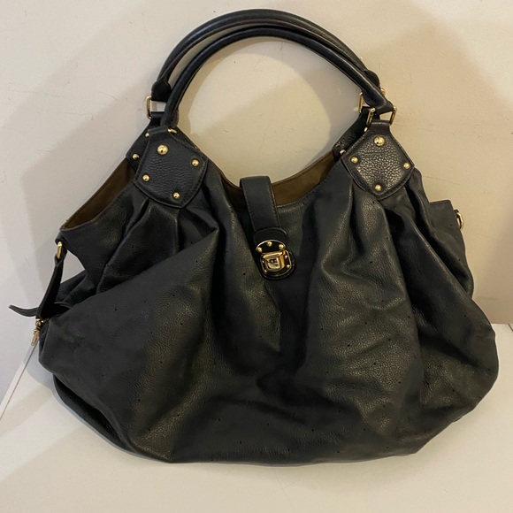 Louis Vuitton LV monogram L Hobo Mahina Leather Black - Picture 11 of 14